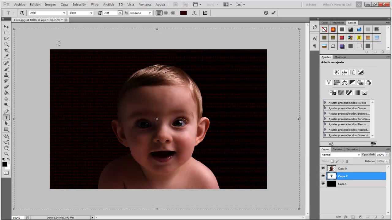 Photoshop - Tutorial - Como hacer una cara con letras