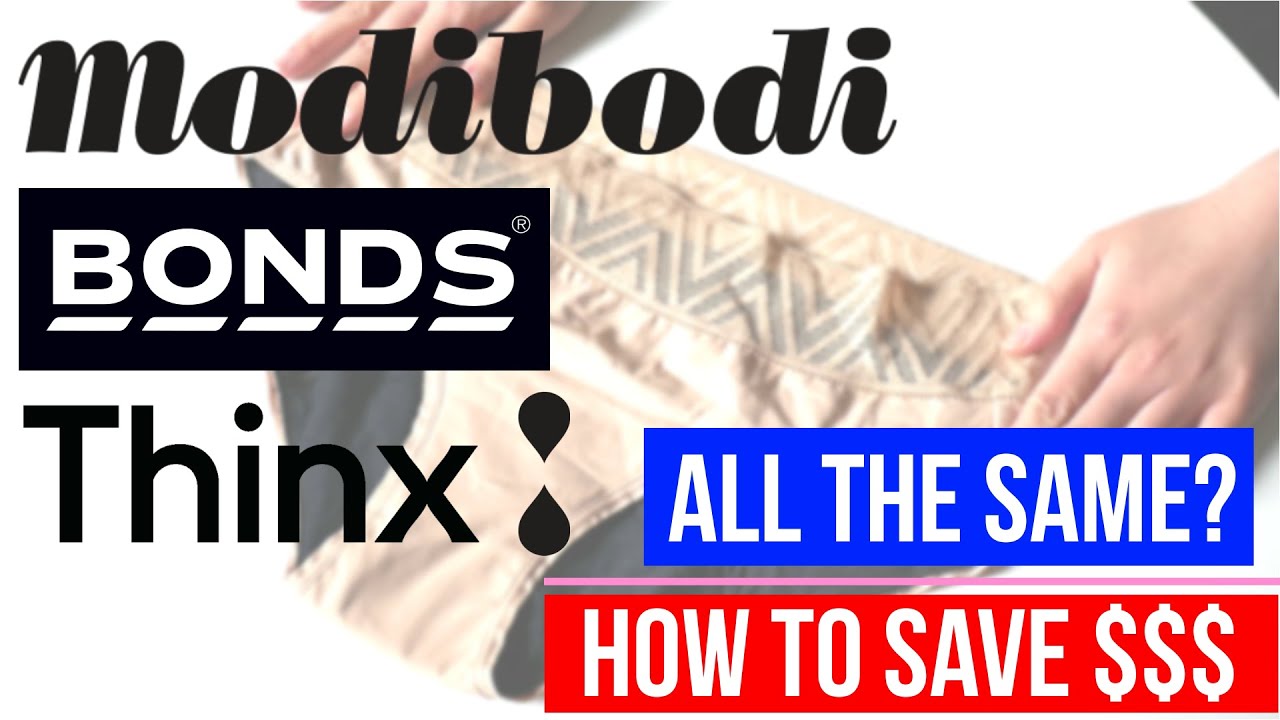 Period Underwear Review / Comparison (Modibodi, Thinx & Bonds)