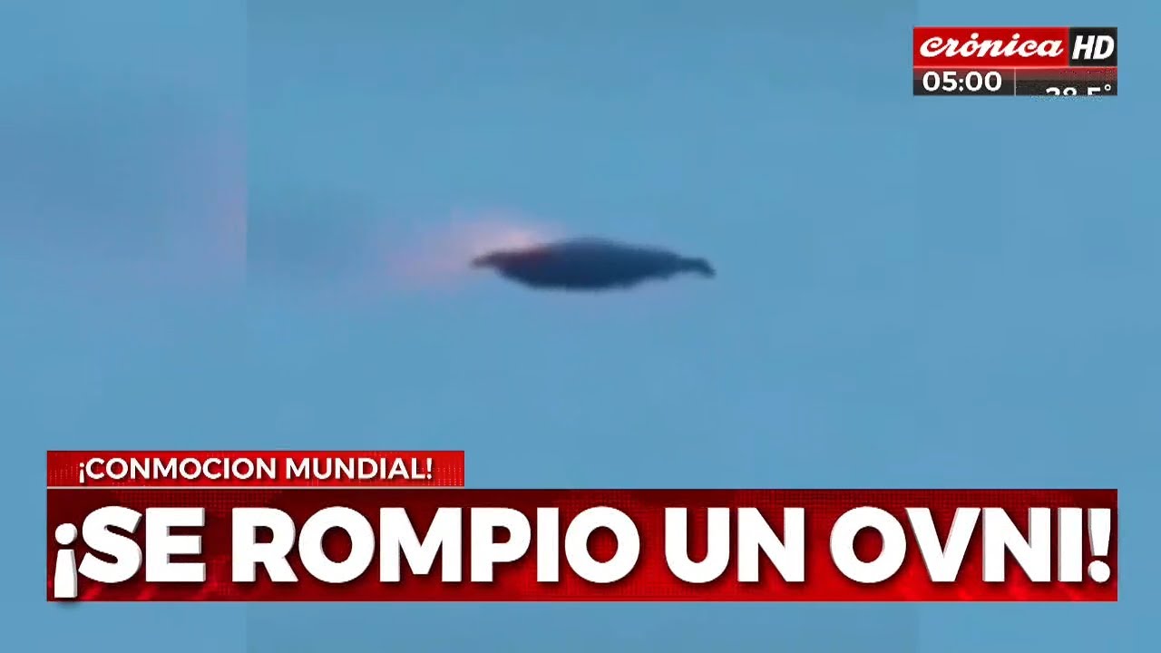 ¡Filman un OVNI que se prende fuego en el aire!