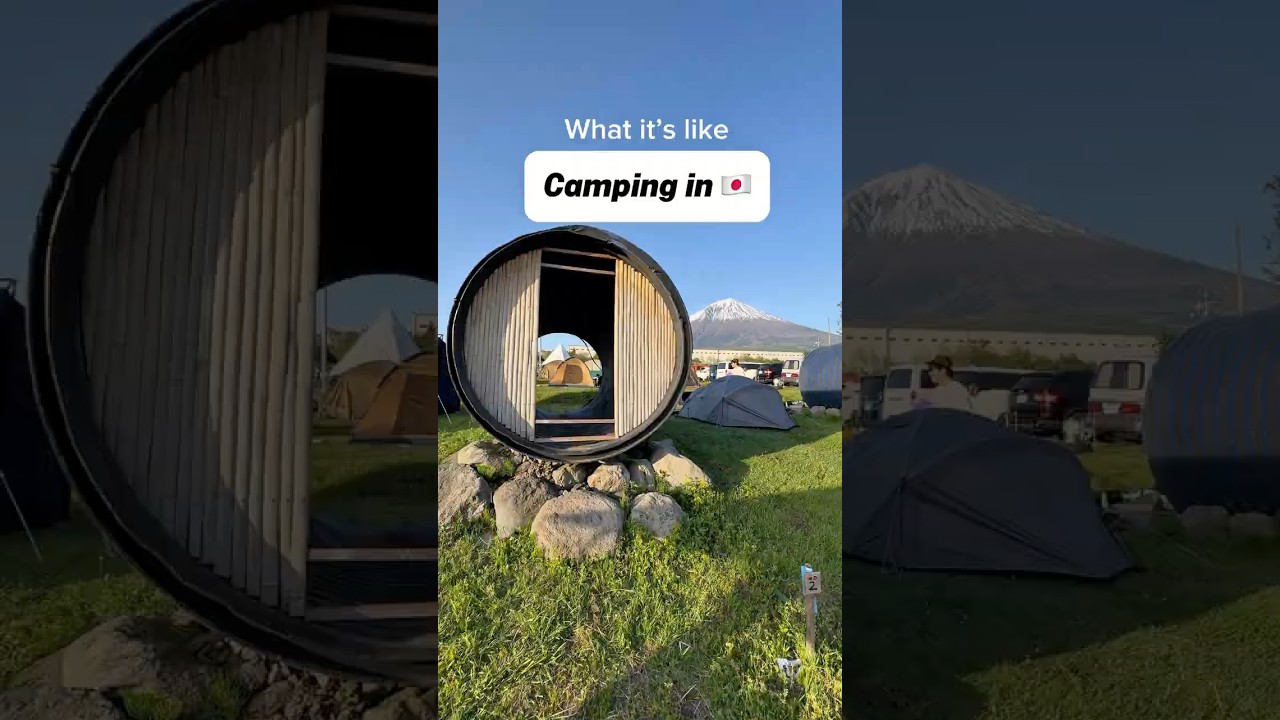 What it&rsquo;s like camping in Japan 🇯🇵❣️ how was your experience first time camping?