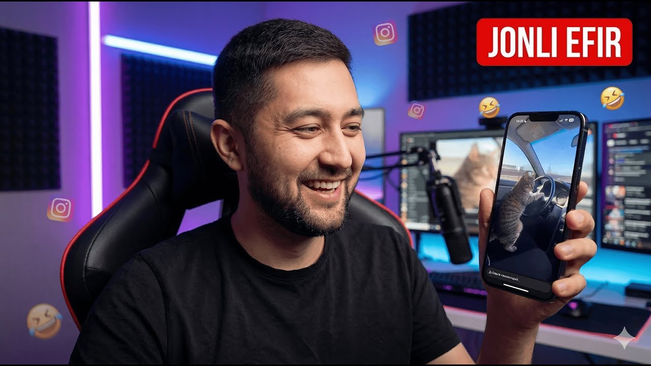 INSTAGA SAYOHAT | REAKSIYA STRIM | UZLIDER LIVE