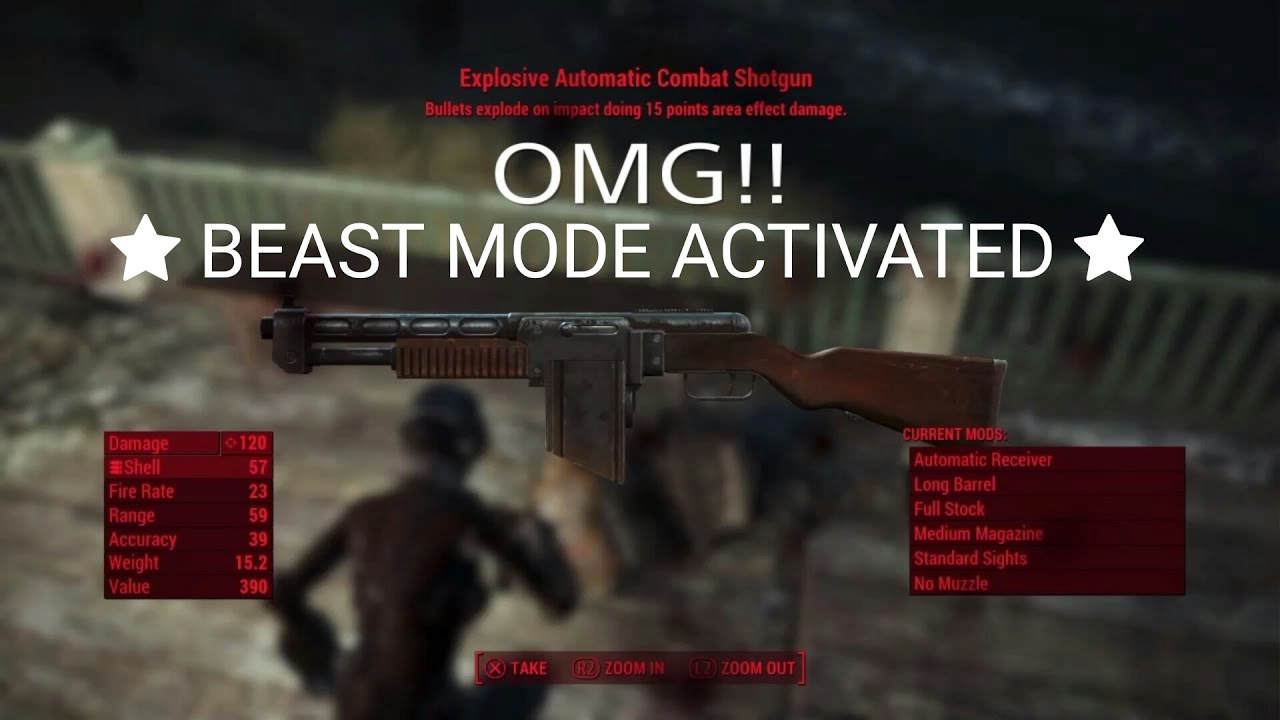 The Explosive Shotgun Is Pretty Beast! - Fallout 4