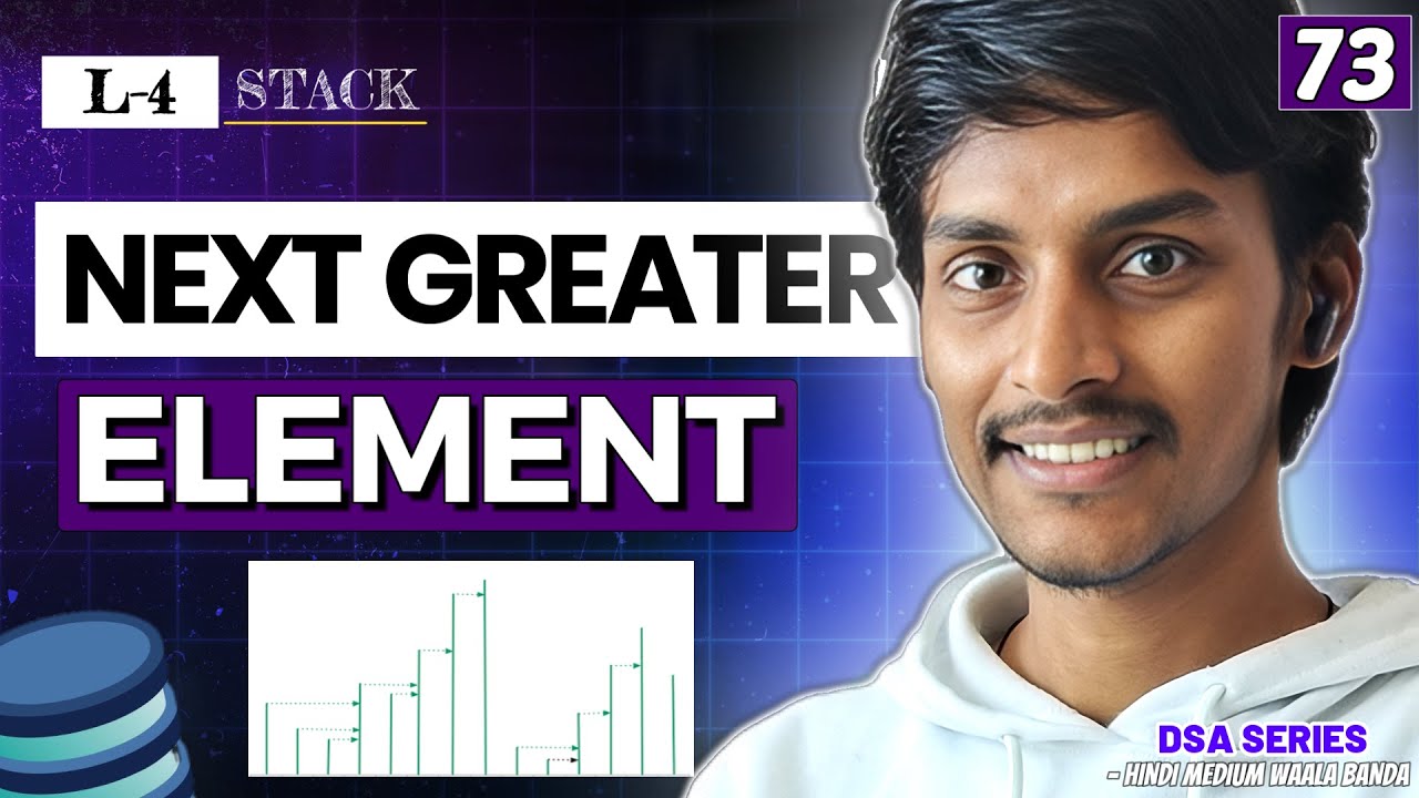 S4. Next Greater Element | Stack | DSA Series by Hindi Medium Waala Banda #73