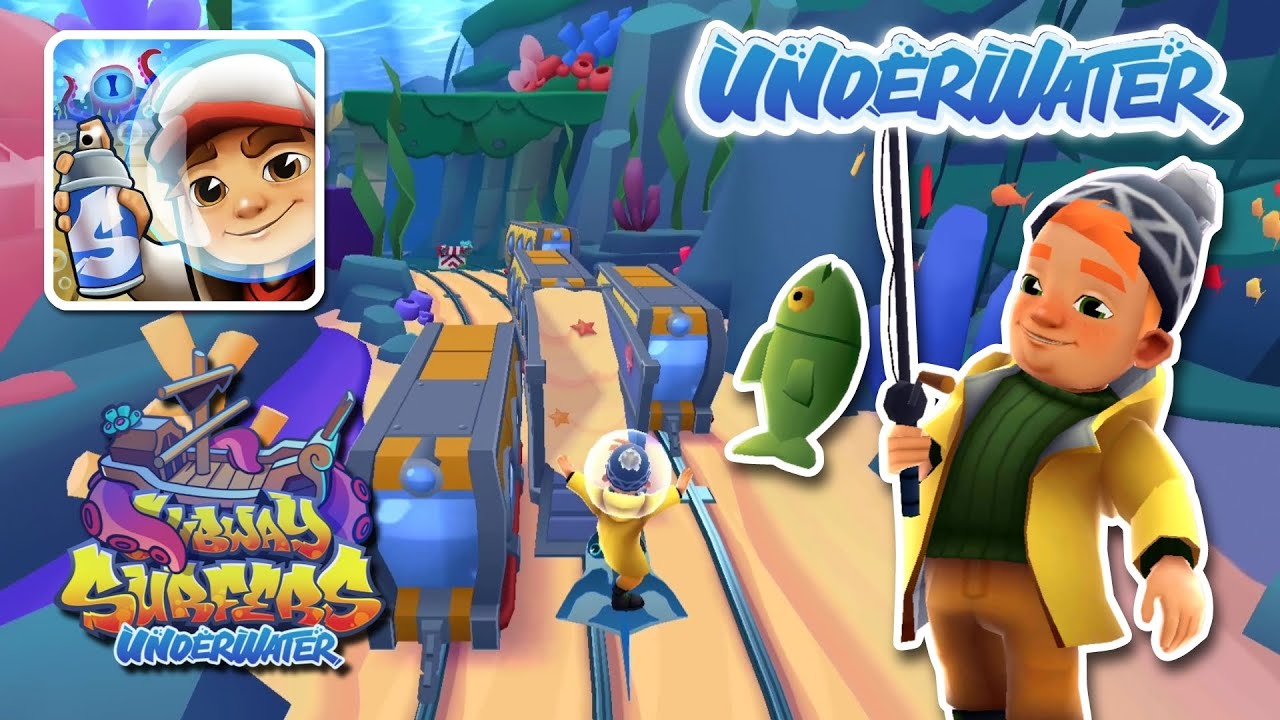 Subway Surfers Underwater 2024 NEW UPDATE Celebrate Earth Day with Bjarki Fisher Outfit 🐠