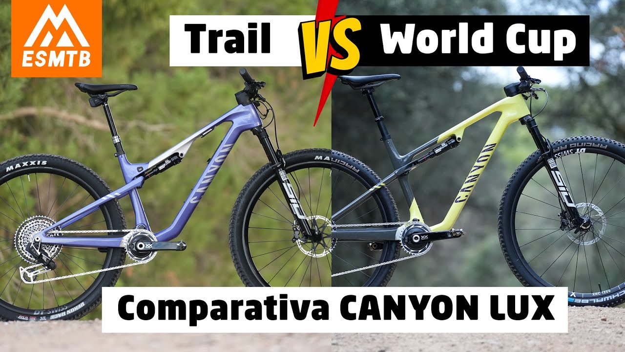 Canyon Lux World Cup vs Canyon Lux Trail, ¿para qué es cada una?