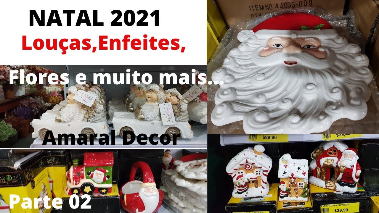 Lindos Achadinhos DECORAÇÃO NATAL/NATAL 2021/Louças,Enfeites,Flores/Amaral Decor PARTE 02