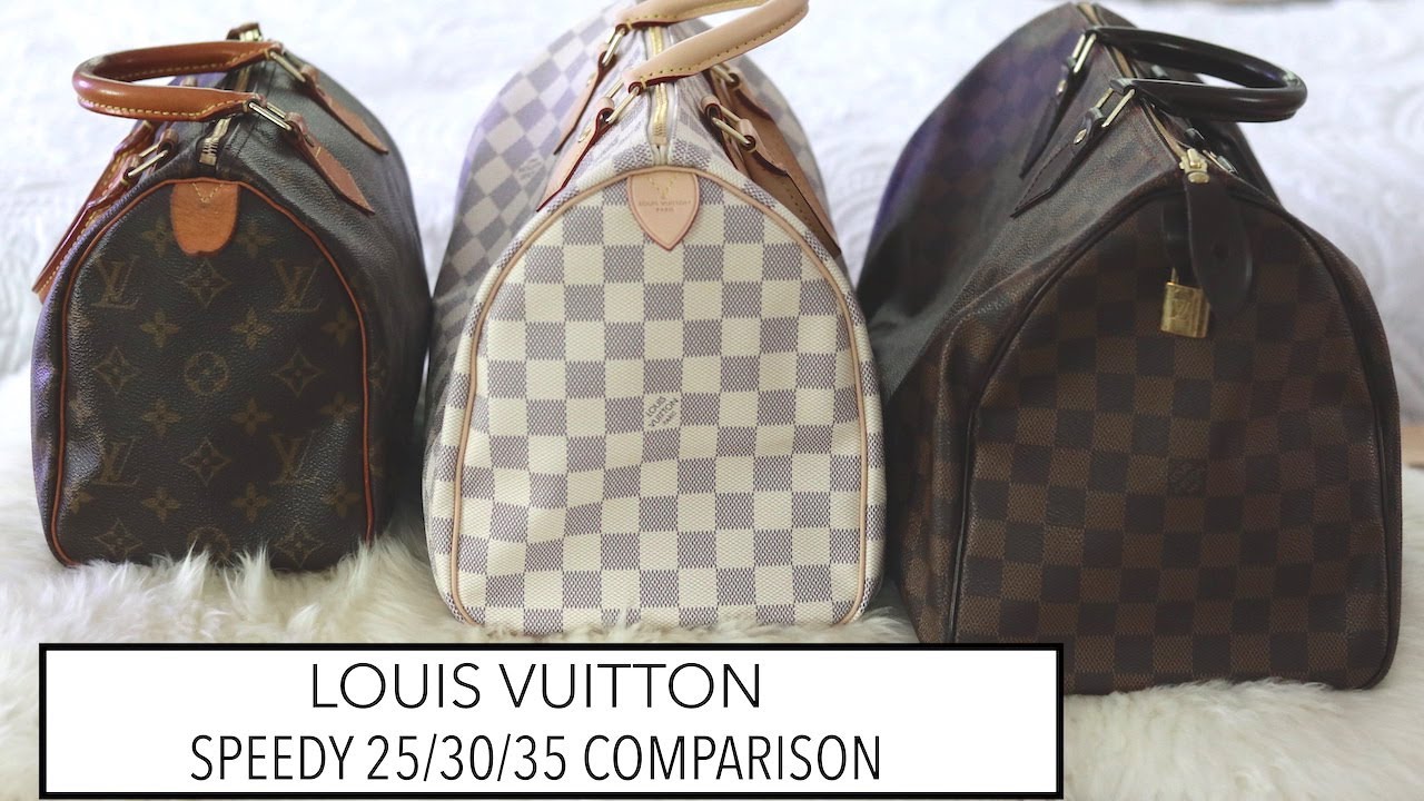 LOUIS VUITTON SPEEDY COMPARISON 25/30/35