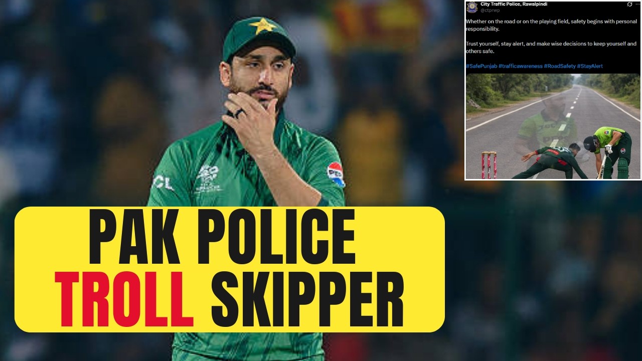 Salman Ali Agha TROLLED by Rawalpindi Police on social media due to run-out |Sports Today