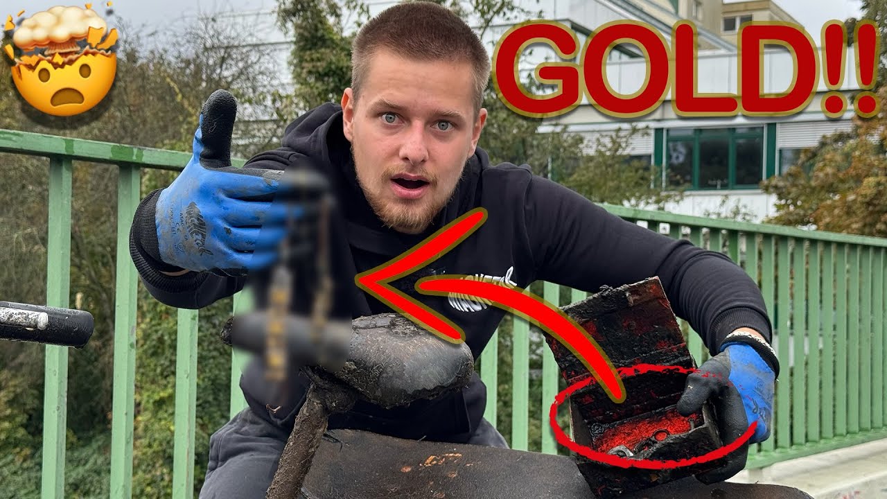 GELDKASSETTE mit GOLD beim MAGNETFISCHEN gefunden!!🤯🤑 / Gebrüder Lange