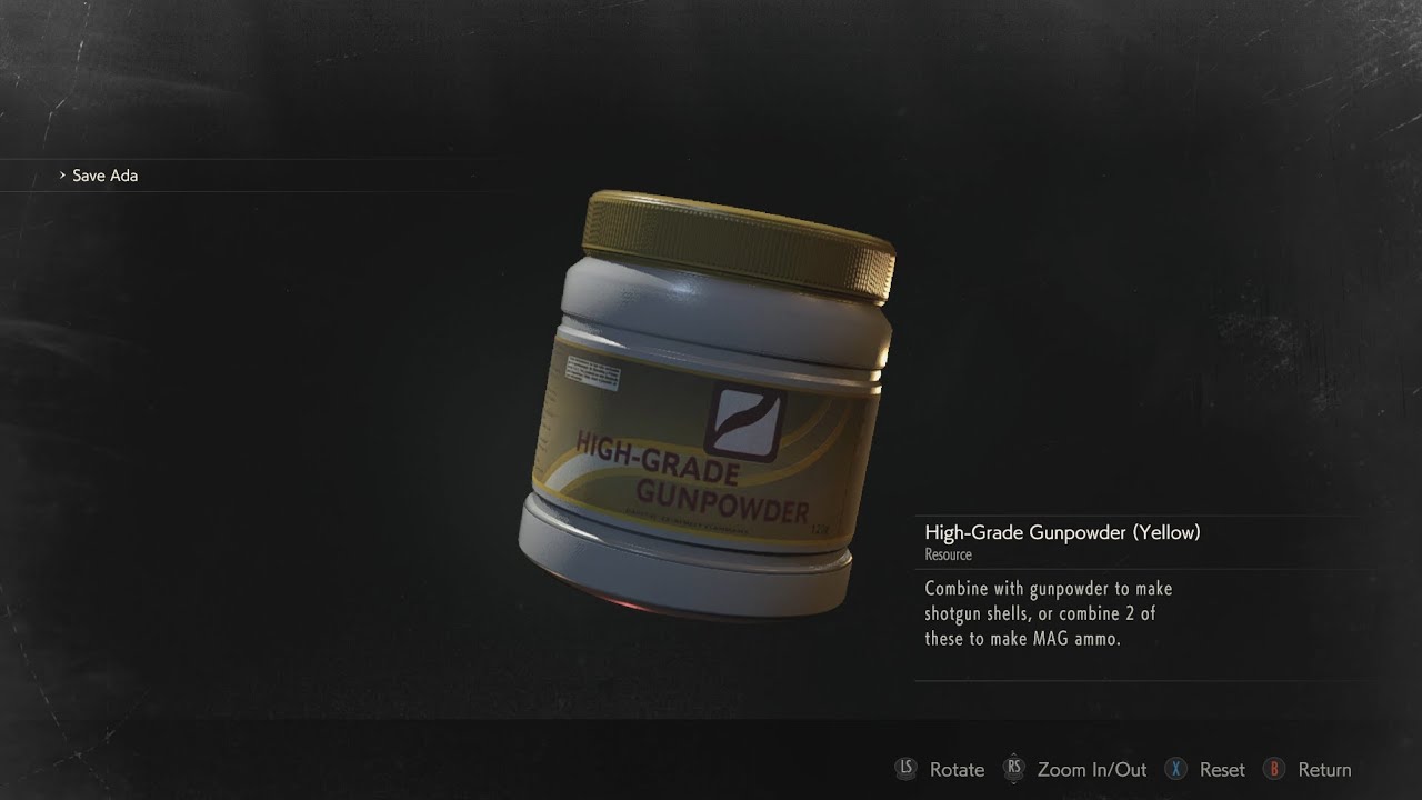 RESIDENT EVIL 2 All High-Grade Gunpowder (Yellow) Locations (RPD Station / Sewers / Lab)