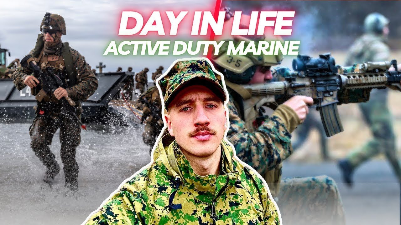 Day In The Life of an ACTIVE DUTY MARINE!