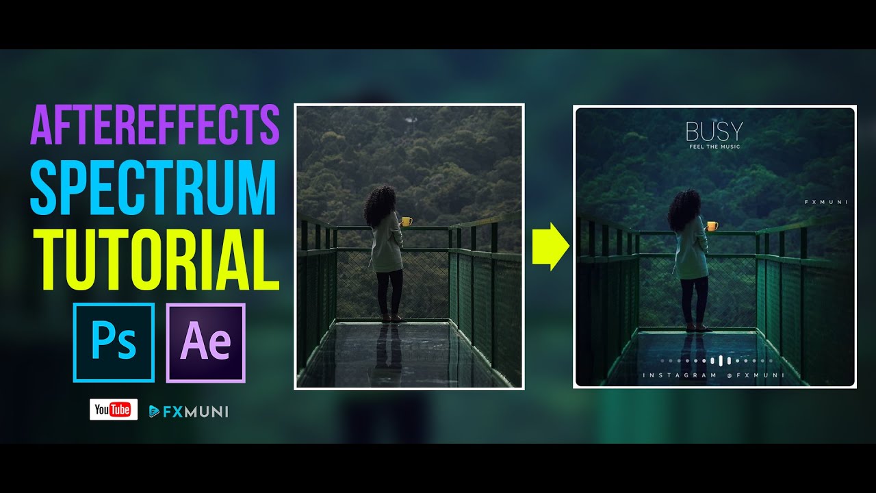 How to Make Audio Spectrum In Aftereffects | Bar Visualizer | Whatsapp Status Video | Fxmuni