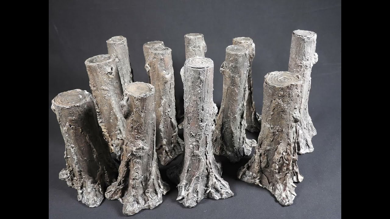 How to make Inexpensive Giant Tree Scatter Terrain for Tabletop Games such as D&D