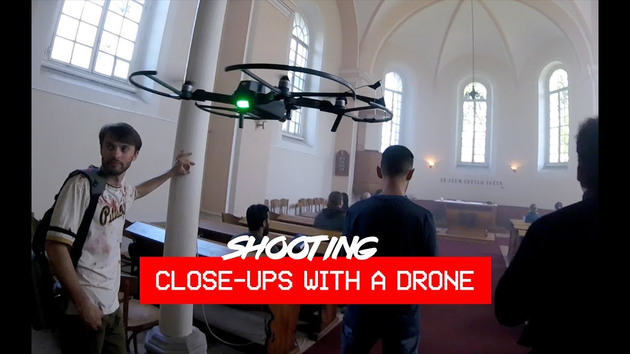 Shooting film with flying drone Mavic Pro: Close ups
