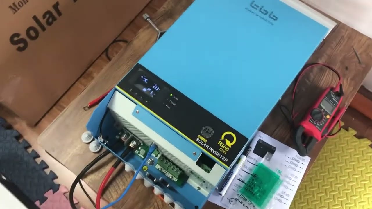 How to Set Hybrid Offgrid Riio Sun II with Leodar battery