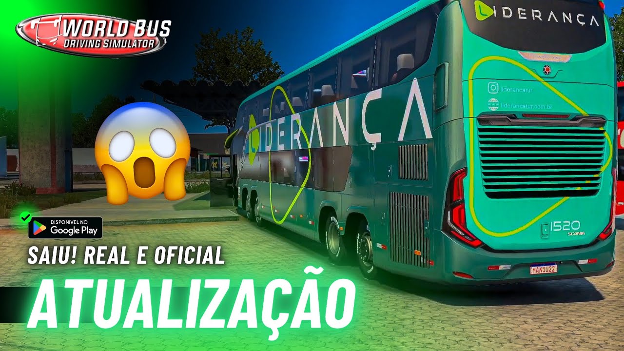 😱 SAIU! ATUALIZAÇÃO DO WORLD BUS DRIVING SIMULATOR