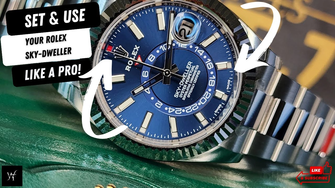 [4K] Rolex sky dweller setting instructions