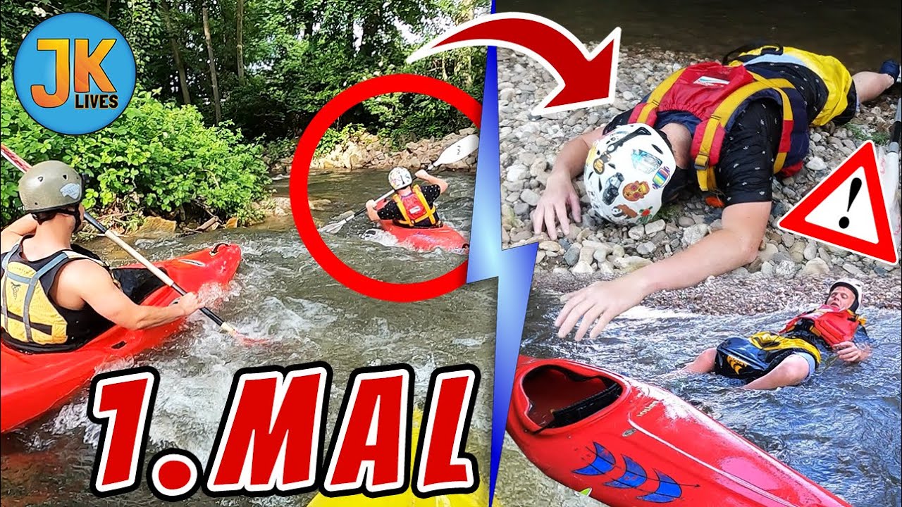 1. Mal Kajak Wildwasser I Hofheim - Okriftel I JK lives