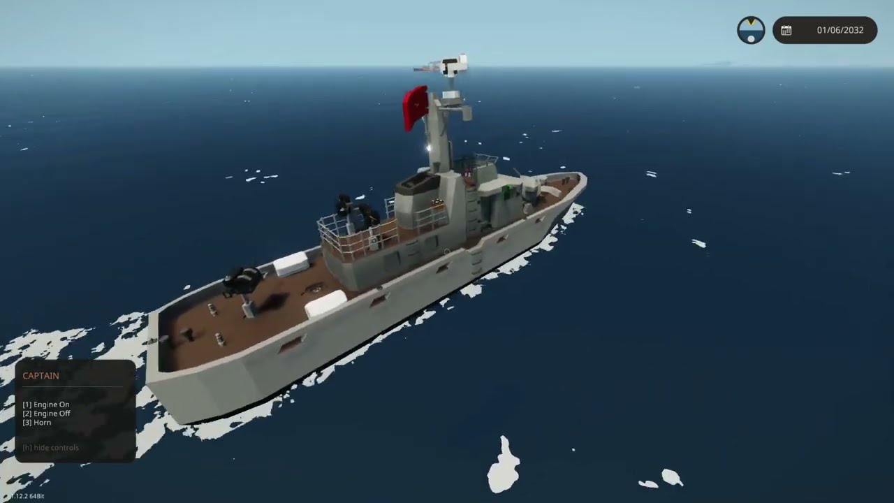 Stormworks - A.I. Gunner 360 degree turret test (No Commentary)