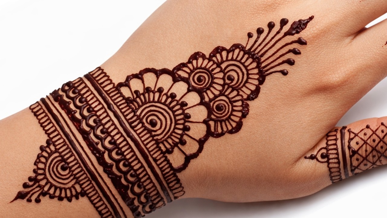 Latest Easy Arabic Mehndi Design | Stylish Back Hand Mehndi