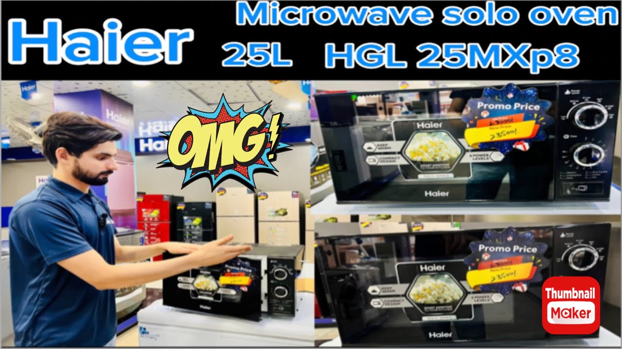 Haier solo microwave oven model HGL-25MXP8 25Liter and price in Pakistan