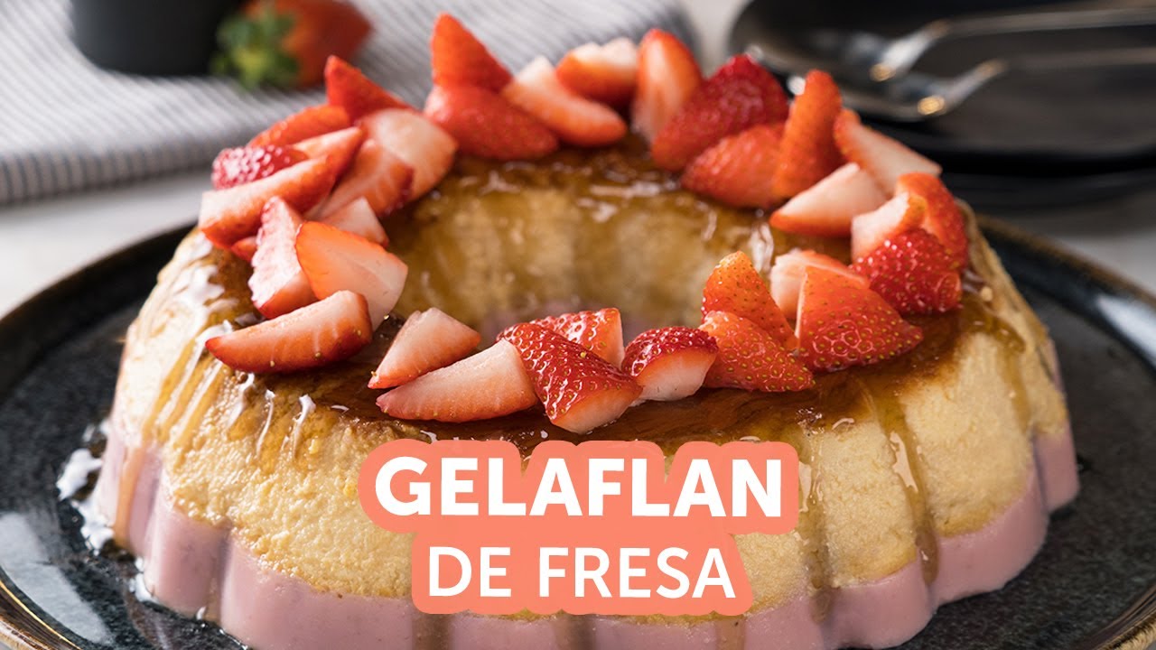 Gelaflan de Fresa | Recetas kiwilim&oacute;n