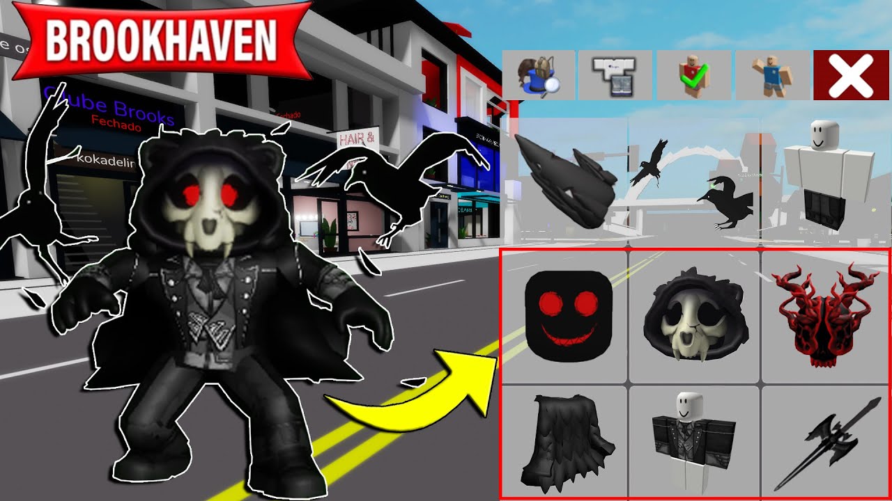 COMO VIRAR UM MONSTRO NO BROOKHAVEN *id de roupas* Roblox