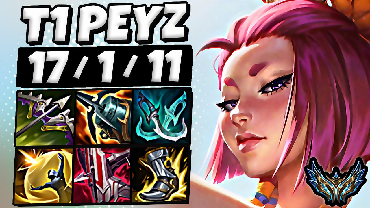 T1 Peyz Yunara vs Caitlyn [ ADC ] Rank #2 Korea Challenger Patch 26.7