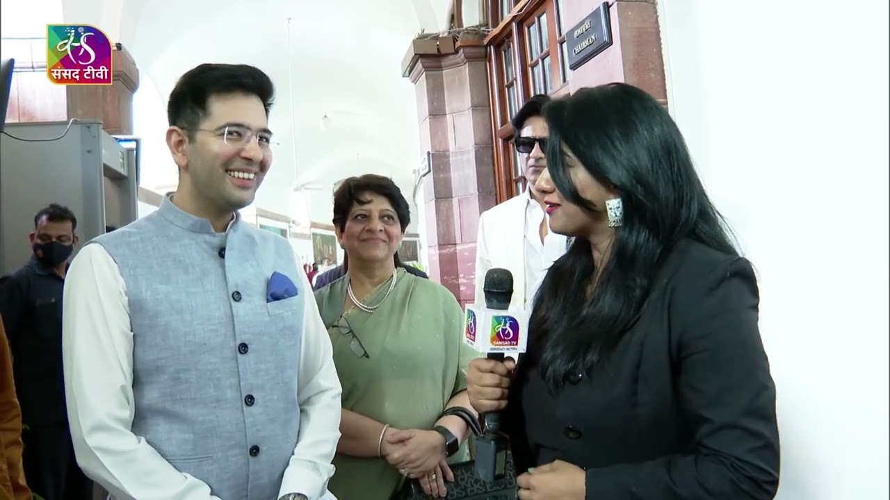 Newly elected Rajya Sabha member Raghav Chadha speaks to Sansad TV after taking oath | 02 May, 2022