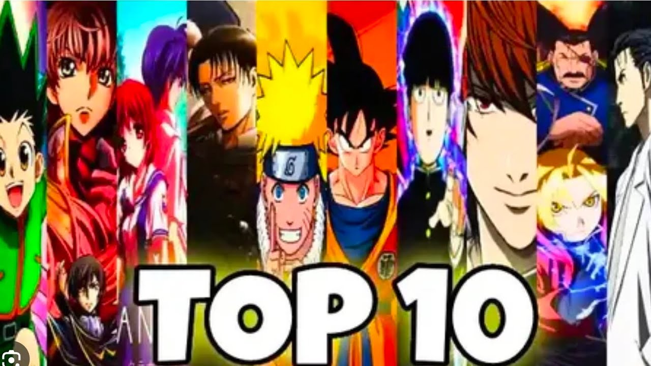 My top 10 anime series 
