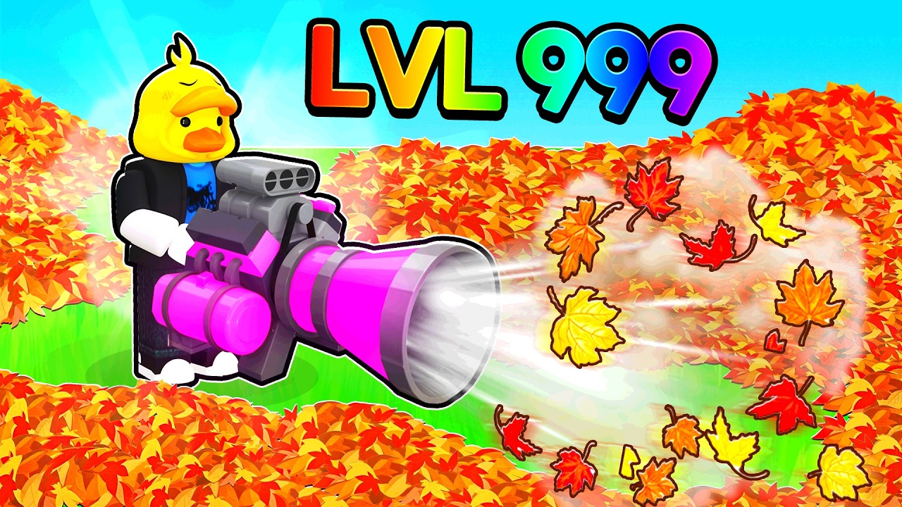 I Used MAX LEVEL Leaf Blower to Earn BILLIONS in Roblox!