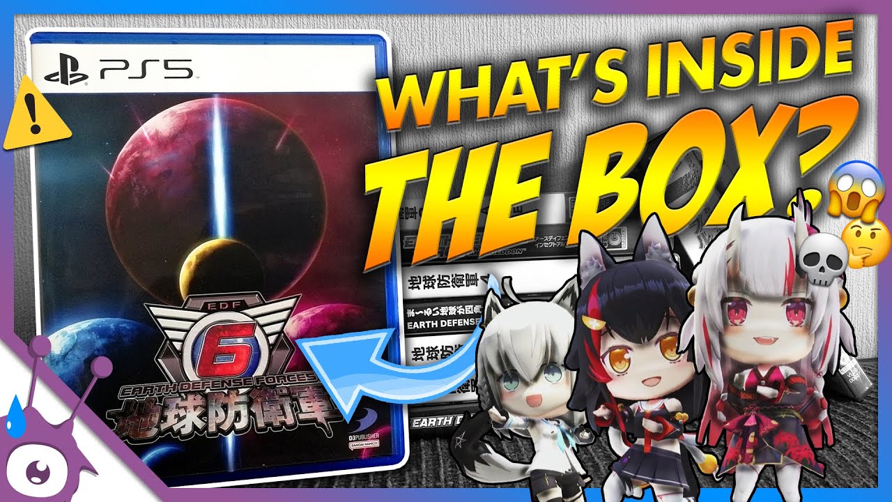 Earth Defense Force 6 - PlayStation 5 Unboxing | #EDF6 | Hololive DLC