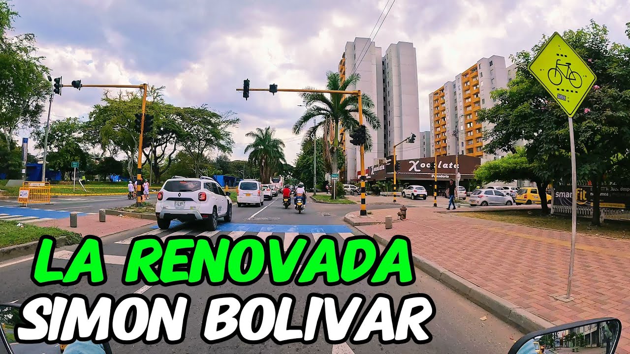 ASI ESTA LA VIA MAS IMPORTANTE DE CALI..