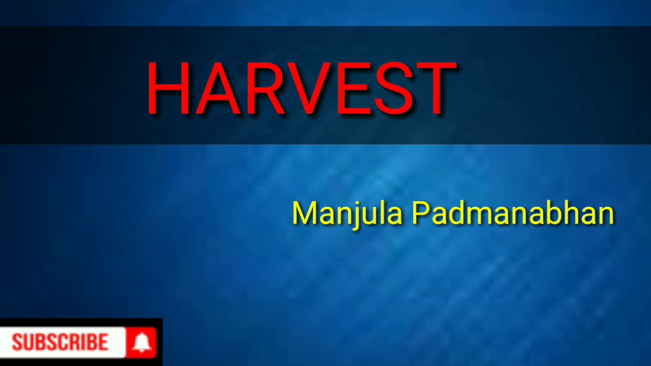 Sixth Sem - American And Post Colonial Literature - Harvest