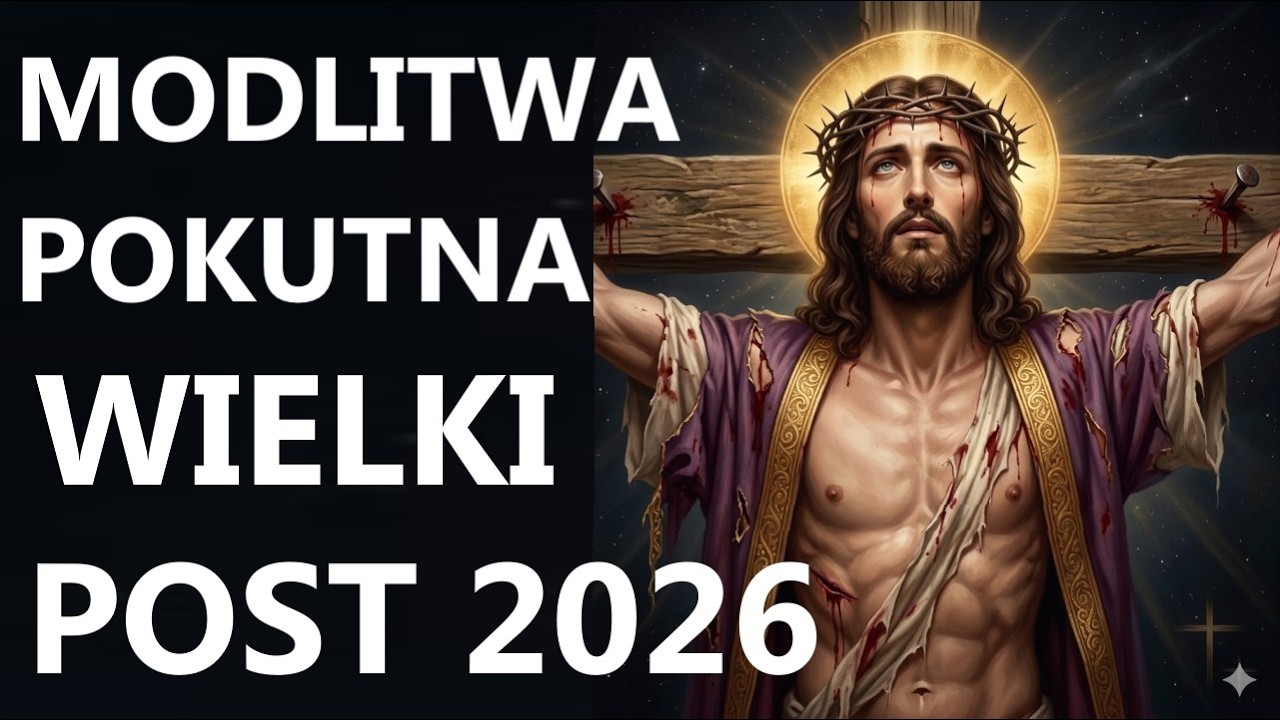 MODLITWA PRZEPROSZENIA JEZUSA NA KRZYŻU | Modlitwa na Wielki Post do Chrystusa