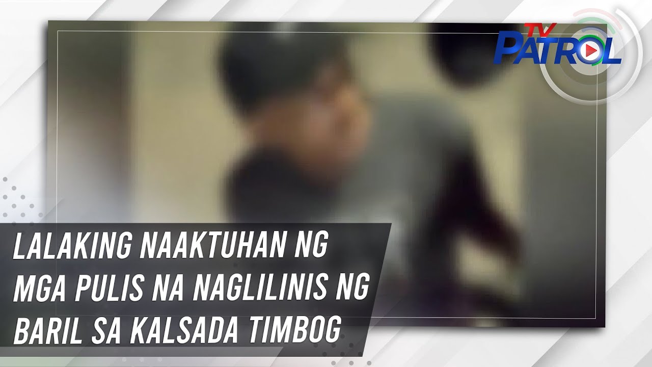 Lalaking naaktuhan ng mga pulis na naglilinis ng baril sa kalsada timbog | TV Patrol