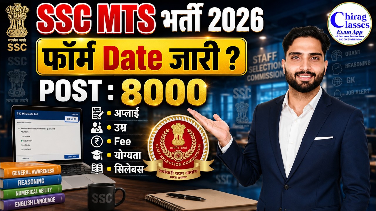 SSC MTS New Vacancy 2026 | SSC MTS 2026 Form Date, Age Limit, Syllabus & Eligibility