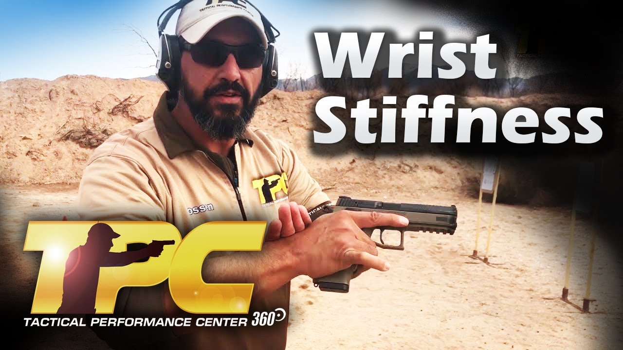Wrists Stiffness for Optimal Muzzle Flip Control