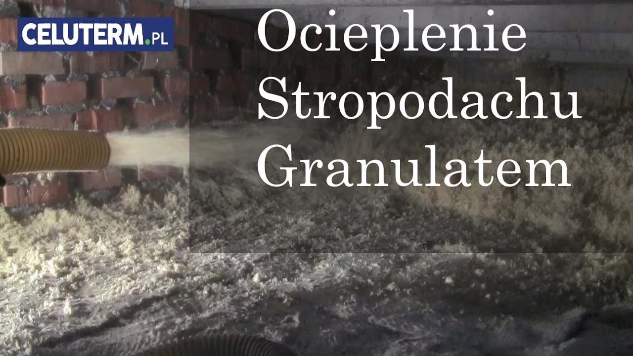 Ocieplenie poddasza granulatem - ekofiber