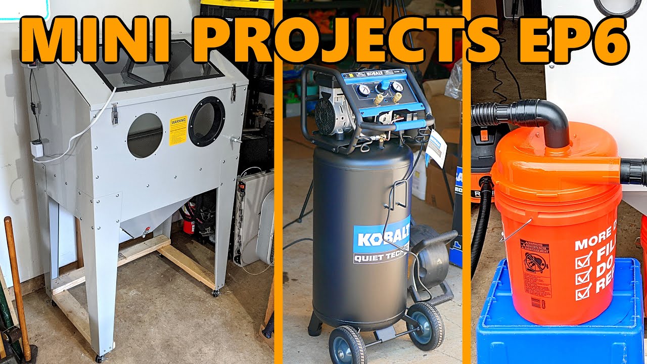 Setting up a (Relatively) Inexpensive Blast Cabinet/Compressor/Dust Collector (Mini Projects Ep.6)