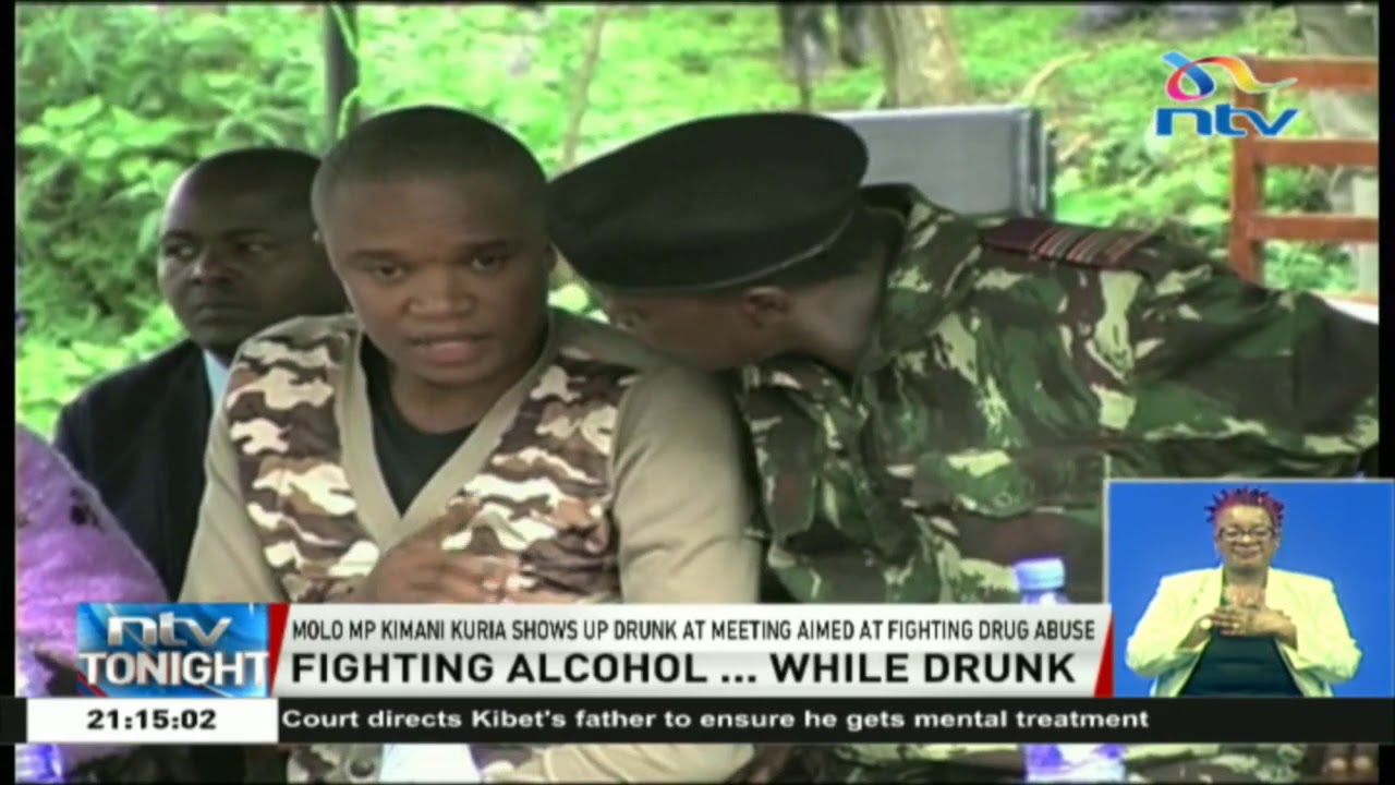Molo MP Kimani Kuria shows up drunk at meeting aimed at fighting drug abuse