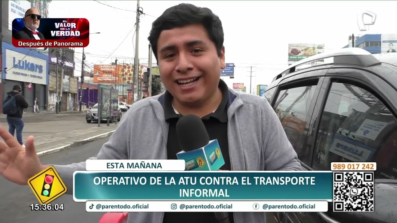 Operativo de la ATU contra el transporte informal en Universitaria con La Marina
