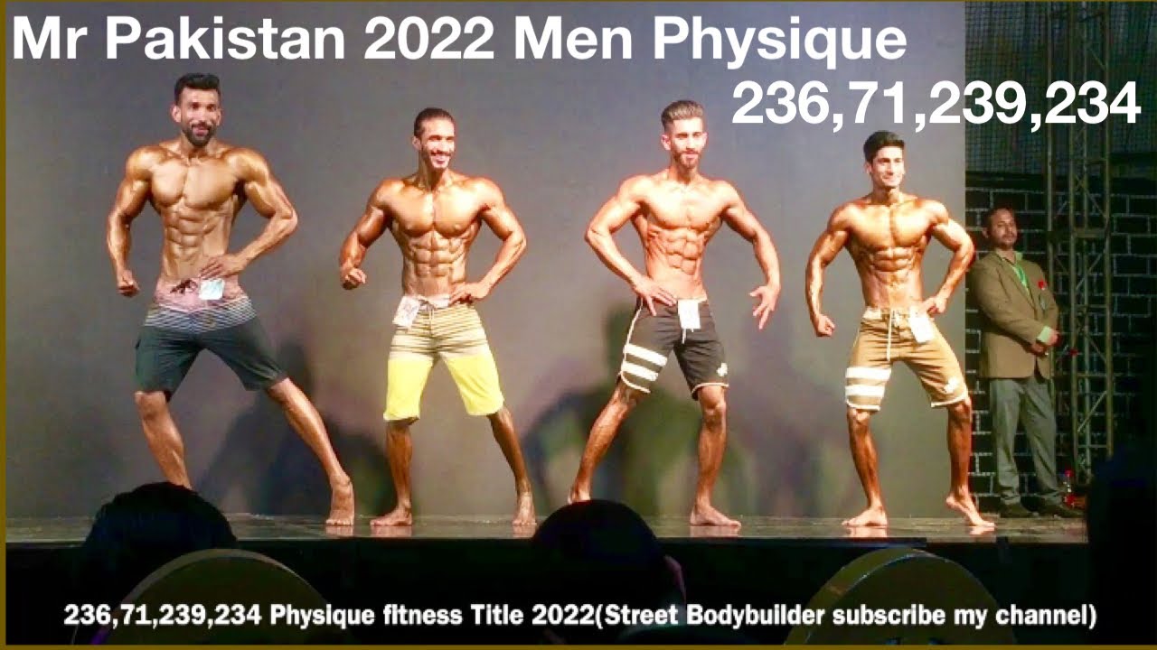 Mr Pakistan 2022 Men Physique Title 236,71,239,234