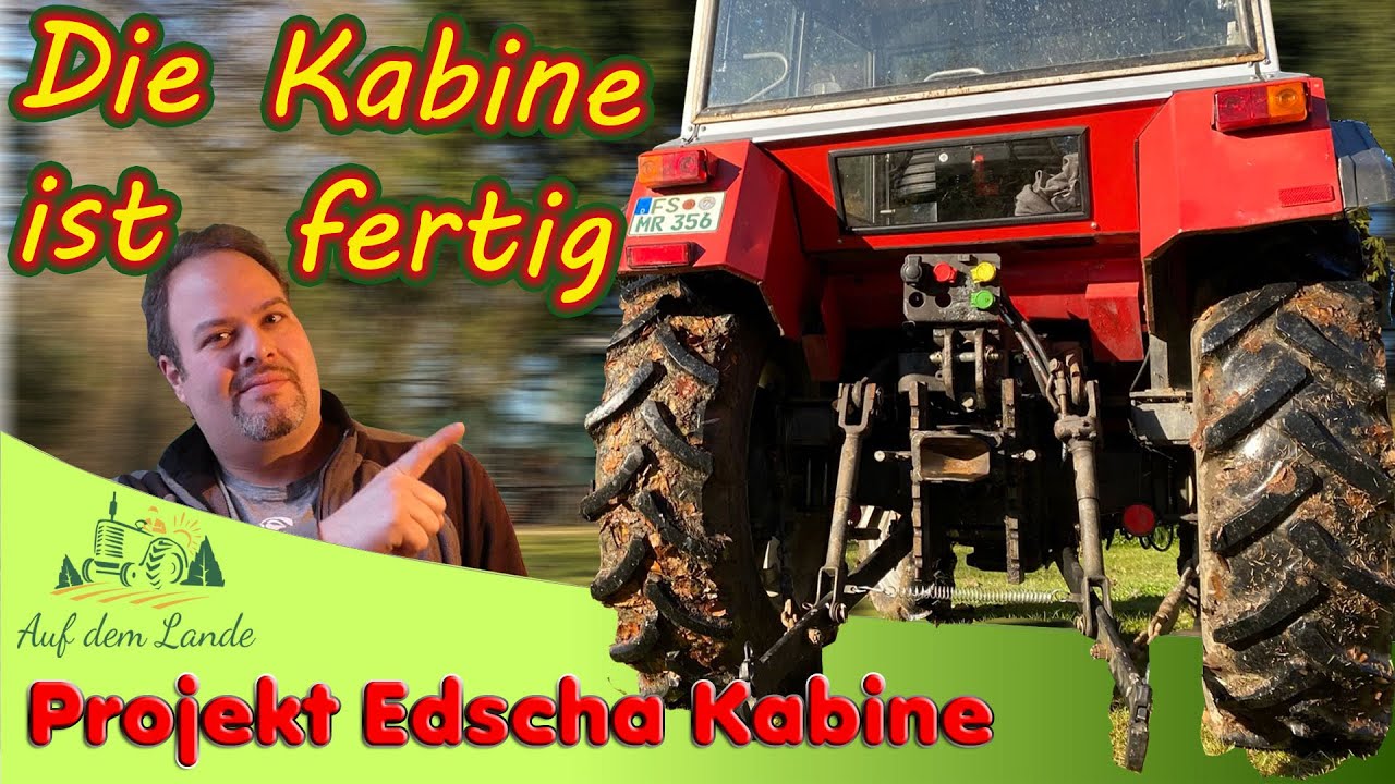 Die Edscha Kabine ist fertig - so bekam ich die Scheibe rein - Finale