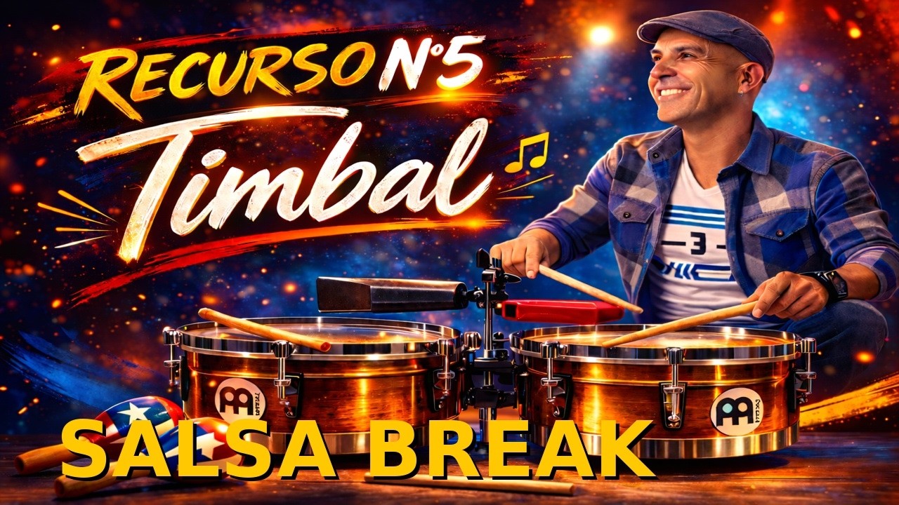 Salsa timbal break 🔥RECURSO #5 Afro-Cuban timbales lesson + FREE PDF