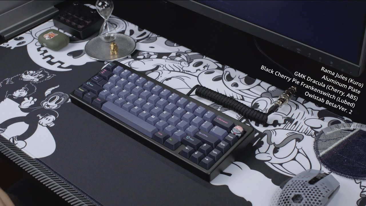 Rama Jules (Kuro) - Black Cherry Pie Frankenswitch, GMK Dracula || Type Test ASMR