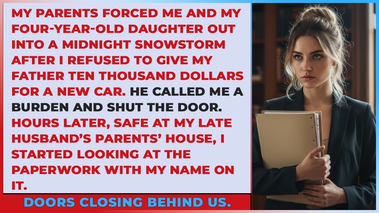 My Parents Forced Me and My Daughter Into a Snowstorm After I Refused His $10,000 Demand