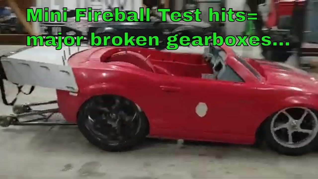 Mini Fireball destroys more gearboxes- #brushlesspowerwheels #lipopower