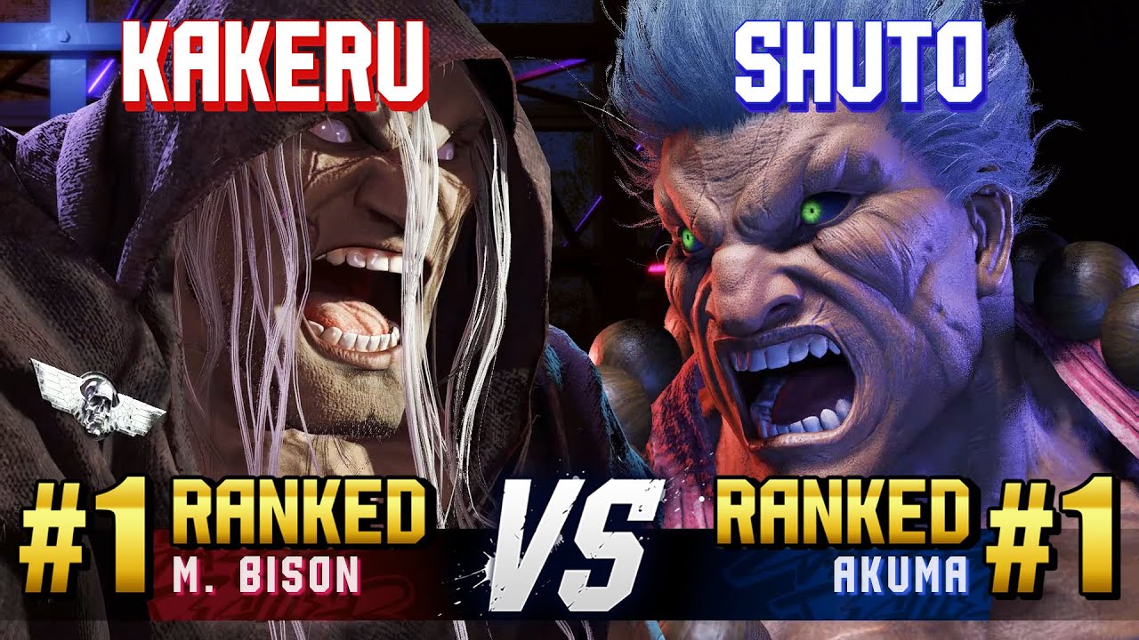 SF6 ▰ KAKERU (#1 Ranked M.Bison) vs SHUTO (#1 Ranked Akuma) ▰ High Level Gameplay