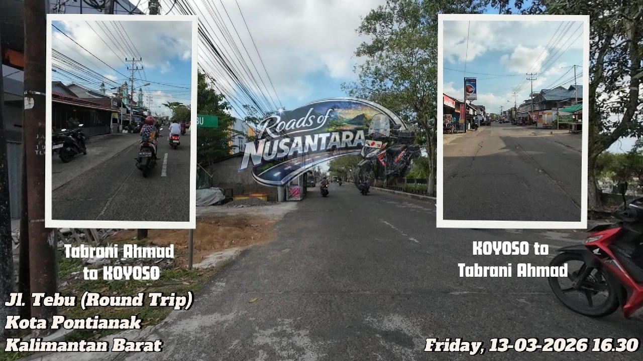 Evening Drive RT – Jl. Tebu, Pontianak, Kalbar | 13-03-2026 16.30